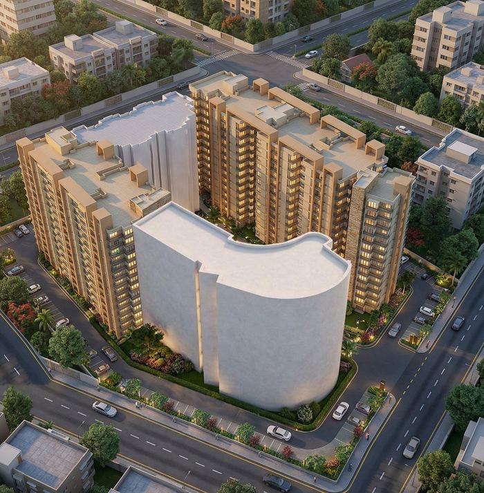 Aerial view of Sanskar City by NK Group