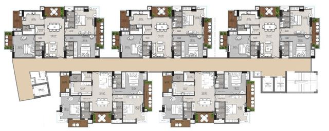 Tower cluster floor plan, second view